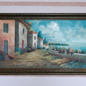 Painting of old village